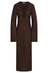 Marabella Kaftan - Espresso Tissue Jersey