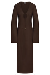 Marabella Kaftan - Espresso Tissue Jersey