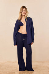 Belize Pant Open Knit - Midnight