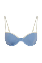 Capri Color Block Top - Azure/Ivory