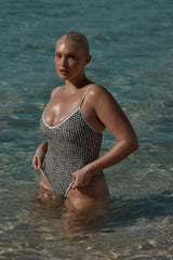 Ravello One Piece - Black Gingham