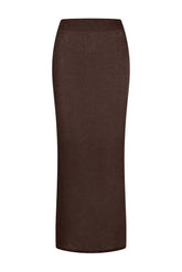 Fontelina Linen Skirt - Espresso Linen