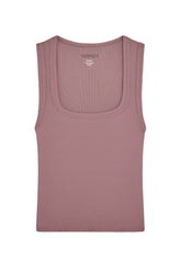 Tash Tank - Mauve Thin Rib