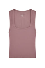 Tash Tank - Mauve Thin Rib
