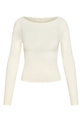 Paddington Long Sleeve - Ivory Lightweight Rib