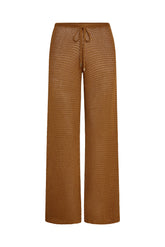 Low Rise Belize Pant - Caramel Treble Knit