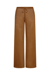 Low Rise Belize Pant - Caramel Treble Knit
