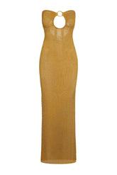 Montego Bandeau Dress - Antique Gold Lace Crochet