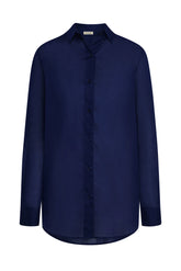Fiji Tunic - Midnight Cotton Voile
