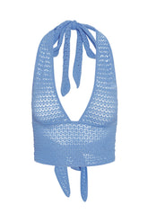 Toulon Top - Azure Lace Crochet
