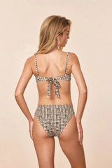 Seychelles Bottom - Black Gingham