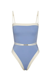 Miami One Piece - Azure/Ivory