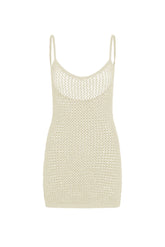 Zanzibar Mini Dress - Ivory Petit Crochet