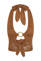 Miami Top - Caramel Treble Knit