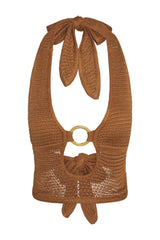 Miami Top - Caramel Treble Knit