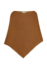 Dominica Poncho - Caramel Treble Knit