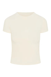 Ojai Tee Long - Ivory Lightweight Rib