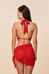 Paris Sarong - Chili Pepper Lace Crochet
