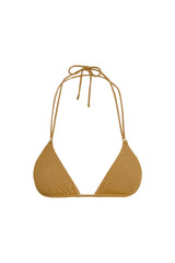 Hanalei Top - Antique Gold Lurex Rib