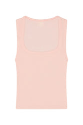 Tash Tank Long - Powder Pink Lightweight Rib