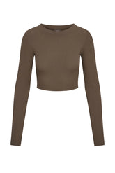 Hayworth Long Sleeve - Stone Lightweight Rib