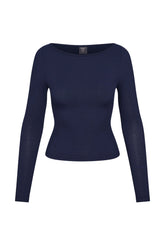 Paddington Long Sleeve - Midnight Lightweight Rib