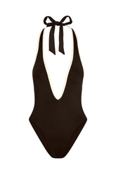 Cyprus One Piece - Espresso/Ivory
