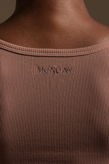 Tash Tank - Mauve Thin Rib
