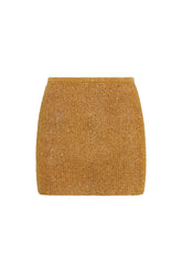 Cartagena Micro Skirt - Antique Gold Sequin Knit