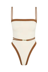 Miami One Piece - Ivory/Caramel