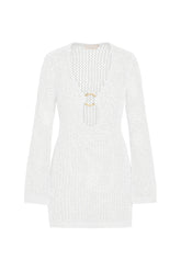 Montego Mini Dress - White Petit Crochet