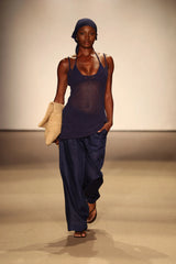 Casablanca Pants - Midnight Linen