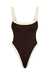 Barcelona One Piece - Espresso/Ivory