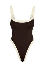 Barcelona One Piece - Espresso/Ivory