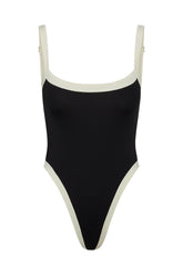 Barcelona One Piece - Black/Ivory