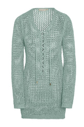 Corossol Mini Dress - Light Slate Petit Crochet