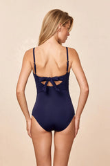 Bordeaux One Piece Full Coverage - Midnight