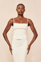 Provence Top - Ivory Knit Rib