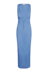 Monte Carlo Tie Dress - Azure Lace Crochet