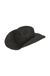 Exuma Raffia Hat - Black