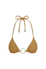 Cannes Top - Antique Gold Lurex Rib