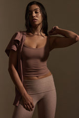 Devin Tank - Mauve Thin Rib