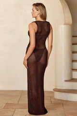 Monte Carlo Tie Dress - Espresso Petit Crochet