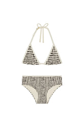 Palma Top & Seychelles Bottom Set - Black Gingham
