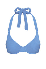 Honolulu Top - Azure Crinkle