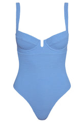 Clovelly One Piece - Azure Crinkle