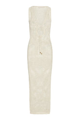Monte Carlo Tie Dress - Ivory Petit Crochet