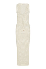 Monte Carlo Tie Dress - Ivory Petit Crochet