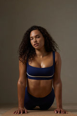 Zion Bra - Midnight/Ivory Jersey