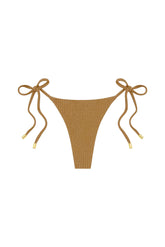 Palma Thong - Antique Gold Lurex Rib